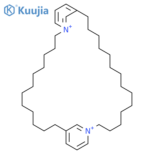 1,18-Diazoniatricyclo[31.3.1.114,18]octatriaconta-1(37),14,16,18(38),33,35-hexaene structure