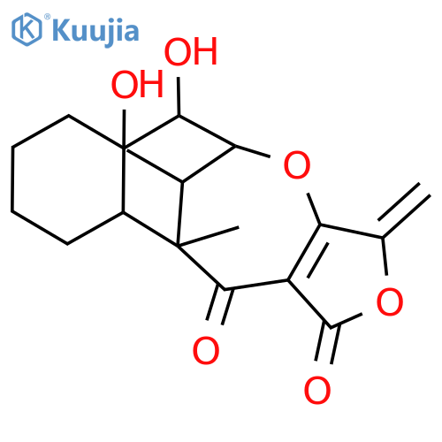 5,11-Methanofuro[3,4-d][3]benzoxonin-1,12(3H,5H)-dione,6,6a,7,8,9,10,10a,11-octahydro-6,6a-dihydroxy-11,13-dimethyl-3-methylene-,(5S,6R,6aS,10aS,11R,13S)- structure