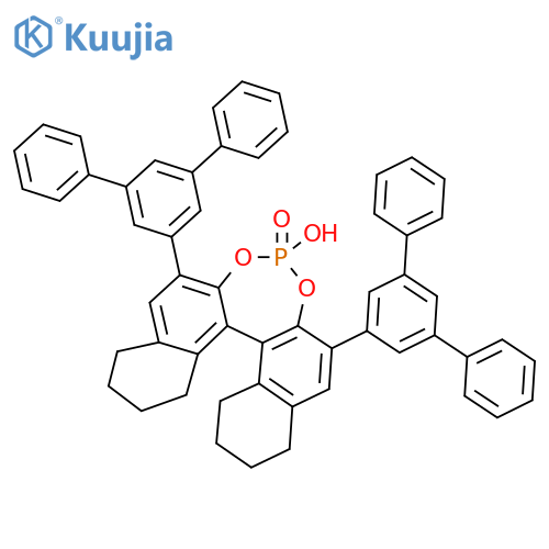 (11bR)-2,6-di([1,1':3',1''-terphenyl]-5'-yl)-4-hydroxy-8,9,10,11,12,13,14,15-octahydrodinaphtho[2,1-d:1',2'-f][1,3,2]dioxaphosphepine 4-oxide structure