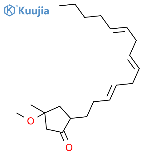 4-Methoxy-4-methyl-2-(3,6,9-tetradecatrienyl)cyclopentanone structure