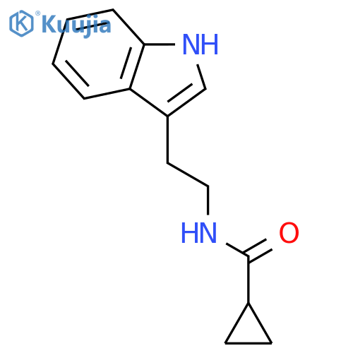 Cyclopropanecarboxamide, N-[2-(1H-indol-3-yl)ethyl]- structure