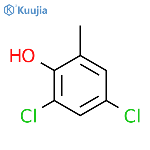 2,4-Dichloro-6-methylphenol structure