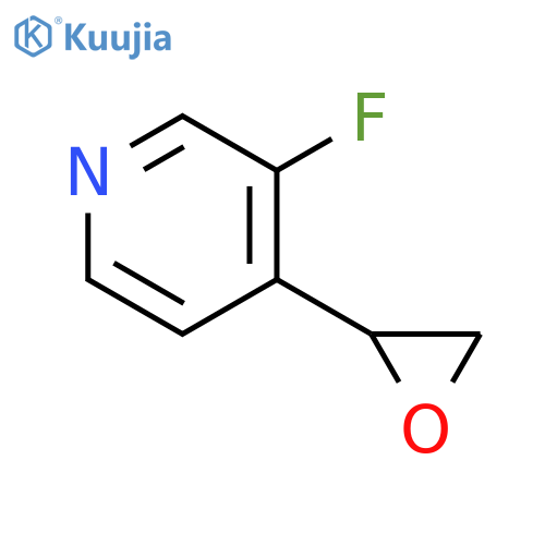 3-fluoro-4-(oxiran-2-yl)pyridine structure