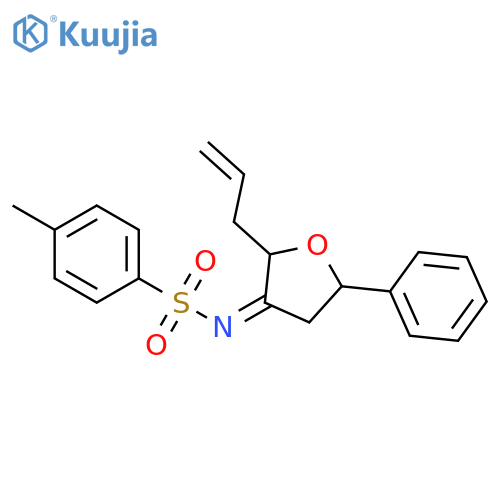 Benzenesulfonamide, N-[(2R,5S)-dihydro-5-phenyl-2-(2-propen-1-yl)-3(2H)-furanylidene]-4-methyl-, rel- structure