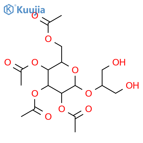 β-Glucosylglycerol 2,3,4,6-Tetraacetate structure
