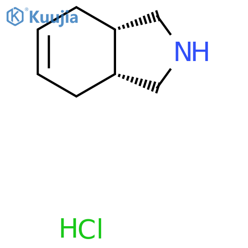 (3As,7aR)-2,3,3a,4,7,7a-hexahydro-1H-isoindole;hydrochloride structure