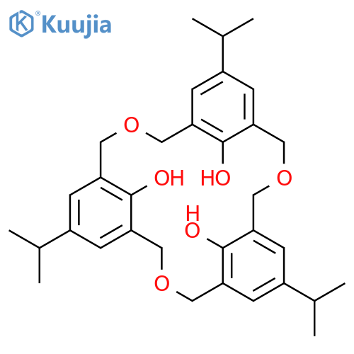 3,11,19-TRIOXATETRACYCLO[19.3.1.15,9.113,17]HEPTACOSA-1(25),5,7,9(27),13,15,17(26),21,23-NONAENE-25,26,27-TRIOL, 7,15,23-TRIS(1-METHYLETHYL)- structure