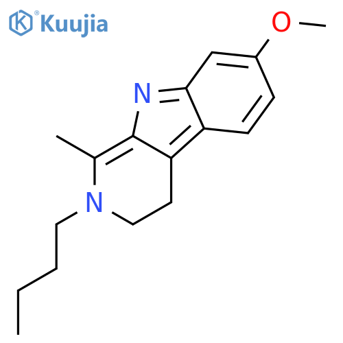 2H-Pyrido[3,4-b]indole, 2-butyl-3,4-dihydro-7-methoxy-1-methyl- structure