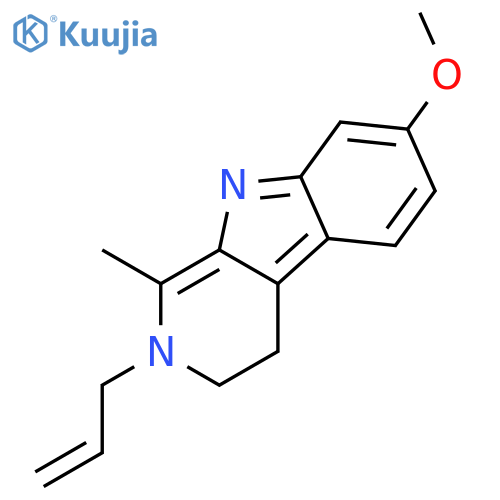 2H-Pyrido[3,4-b]indole, 3,4-dihydro-7-methoxy-1-methyl-2-(2-propenyl)- structure