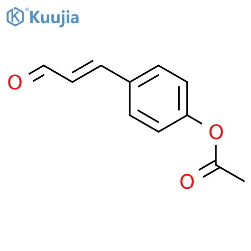 2-Propenal,3-[4-(acetyloxy)phenyl]-, (2E)- structure