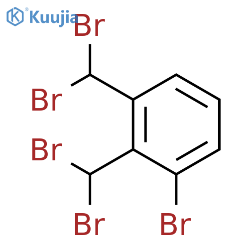 Benzene, 1-bromo-2,3-bis(dibromomethyl)- structure