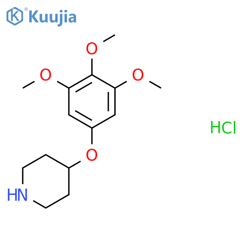 4-(3,4,5-Trimethoxyphenoxy)piperidine;hydrochloride structure
