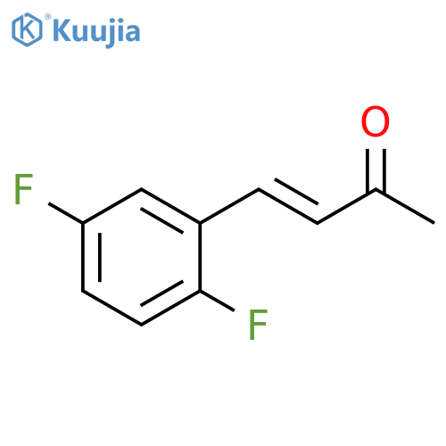 4-(2,5-difluorophenyl)but-3-en-2-one structure