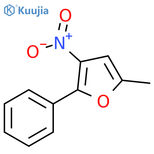 Furan, 5-methyl-3-nitro-2-phenyl- structure