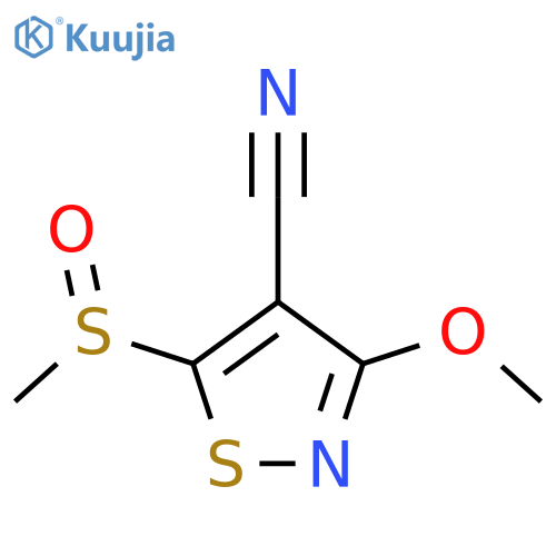 5-Methanesulfinyl-3-methoxy-1,2-thiazole-4-carbonitrile structure