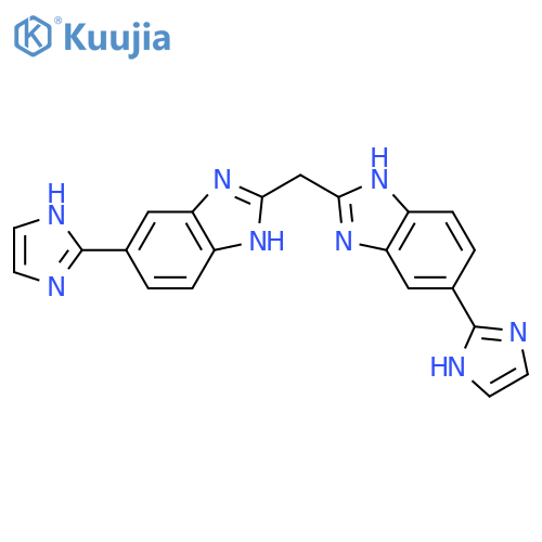 1H-Benzimidazole, 2,2'-methylenebis[5-(1H-imidazol-2-yl)- structure