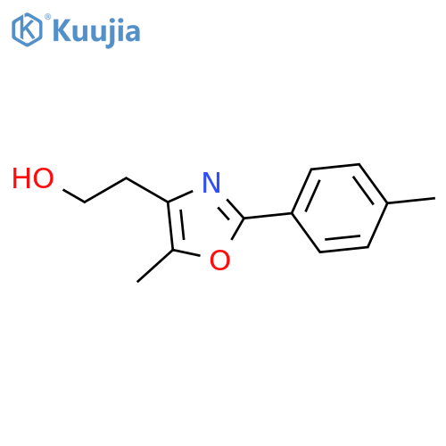 4-Oxazoleethanol,5-methyl-2-(4-methylphenyl)- structure
