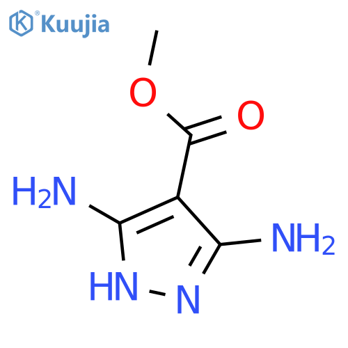 methyl 3,5-diamino-1H-pyrazole-4-carboxylate structure