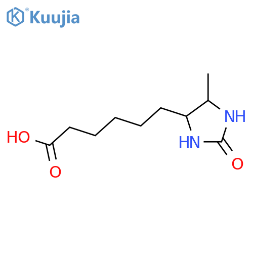 6-(5-Methyl-2-oxoimidazolidin-4-yl)hexanoic Acid structure