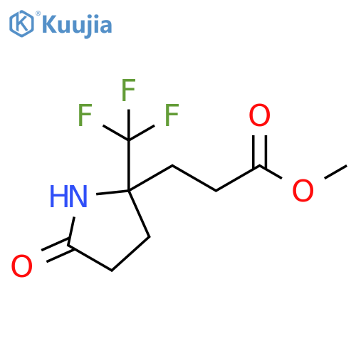2-Pyrrolidinepropanoic acid, 5-oxo-2-(trifluoromethyl)-, methyl ester structure