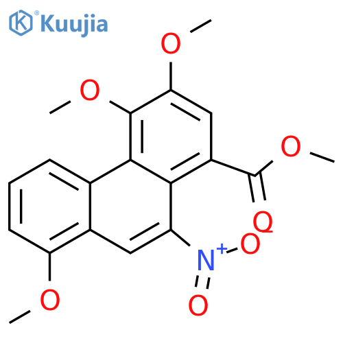 1-Phenanthrenecarboxylicacid, 3,4,8-trimethoxy-10-nitro-, methyl ester structure