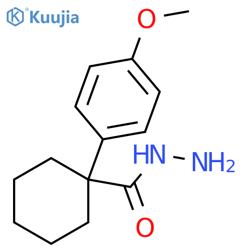 1-(4-Methoxyphenyl)cyclohexanecarbohydrazide structure