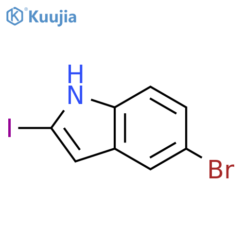 5-bromo-2-iodo-1H-indole structure