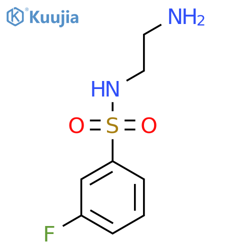 N-(2-aminoethyl)-3-fluorobenzene-1-sulfonamide hydrochloride structure