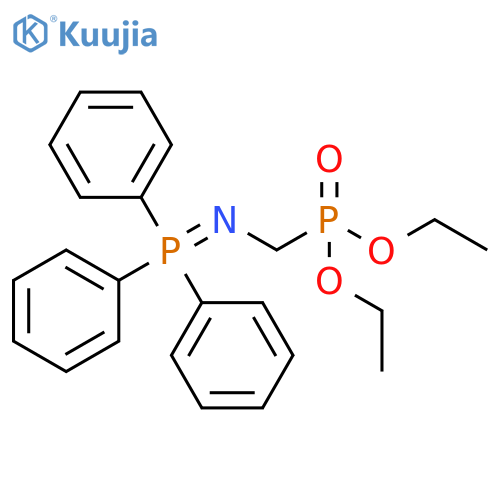 Phosphonic acid, P-[[(triphenylphosphoranylidene)amino]methyl]-, diethyl ester structure