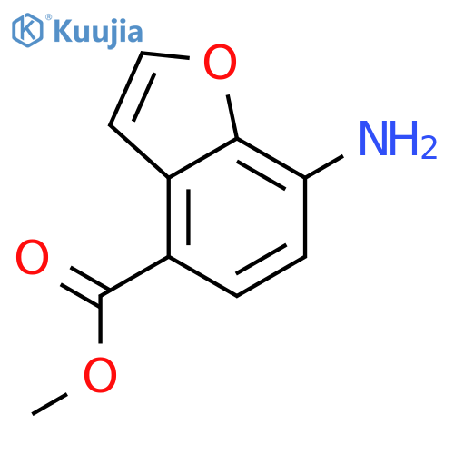 4-Benzofurancarboxylicacid, 7-amino-, methyl ester structure