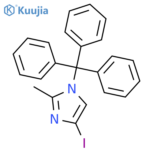 4-Iodo-2-methyl-1-trityl-1H-imidazole structure