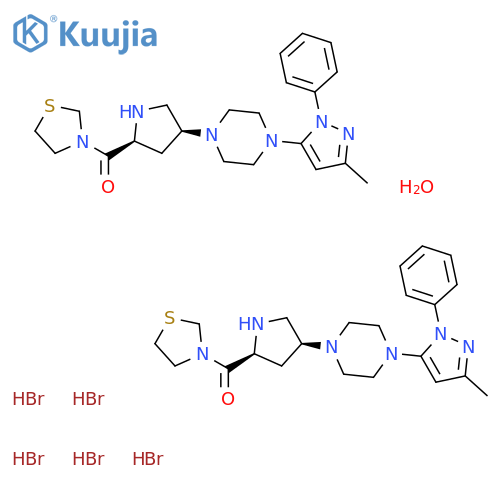 Teneligliptin hydrobromide hydrate structure