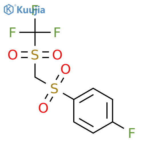 Benzene, 1-fluoro-4-[[[(trifluoromethyl)sulfonyl]methyl]sulfonyl]- structure