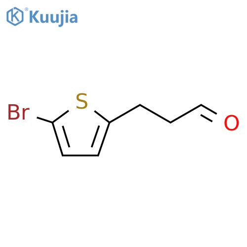 3-(5-bromothiophen-2-yl)propanal structure