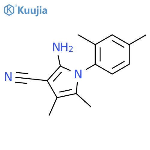 2-Amino-1-(2,4-dimethylphenyl)-4,5-dimethyl-1H-pyrrole-3-carbonitrile structure