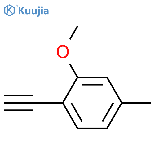1-Ethynyl-2-methoxy-4-methylbenzene structure