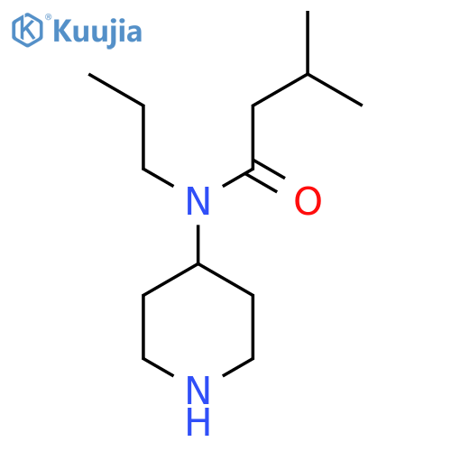 3-Methyl-n-(piperidin-4-yl)-n-propylbutanamide structure