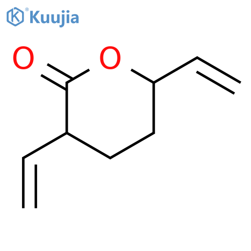 2H-Pyran-2-one, 3,6-diethenyltetrahydro- structure