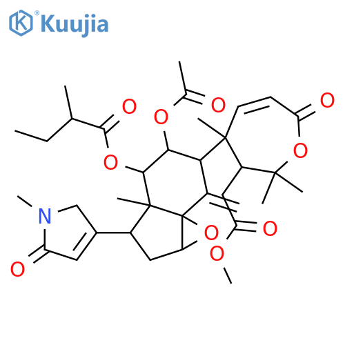 Amooramide A; 21-Deoxo, 23-oxo, 12-debenzoyl, 12-O-(2-methylbutanoyl), N-Me structure