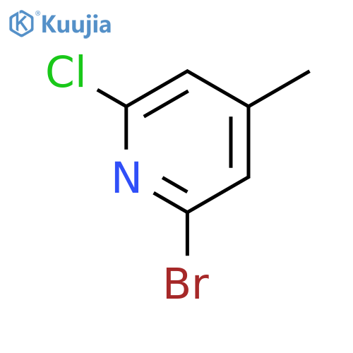 2-Bromo-6-chloro-4-picoline structure