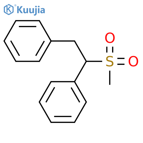Sulfone, 1,2-diphenylethyl methyl (8CI) structure
