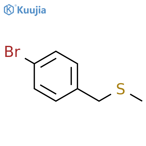 4-Bromobenzyl methyl sulfide structure