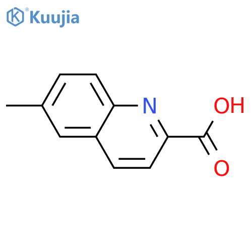 6-methylquinoline-2-carboxylic acid structure
