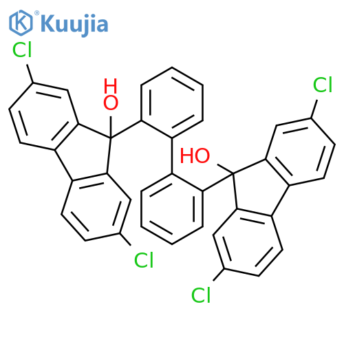 9H-Fluoren-9-ol, 9,9'-[1,1'-biphenyl]-2,2'-diylbis[2,7-dichloro- structure