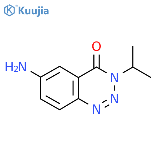 6-amino-3-(propan-2-yl)-1,2,3-benzotriazin-4(3H)-one structure