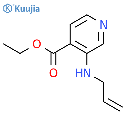 4-Pyridinecarboxylicacid, 3-(2-propen-1-ylamino)-, ethyl ester structure