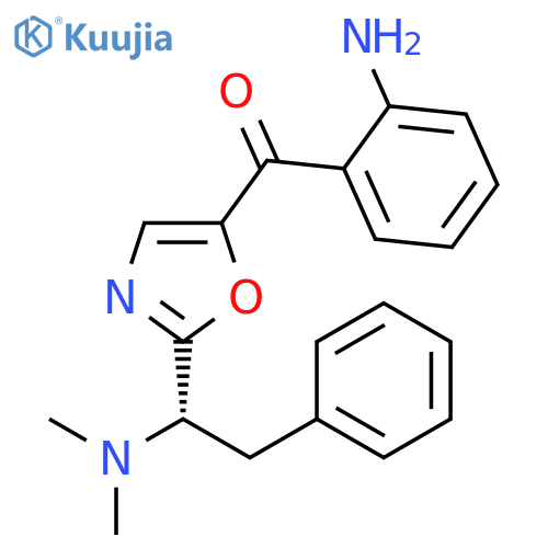 Methanone,(2-aminophenyl)[2-[(1S)-1-(dimethylamino)-2-phenylethyl]-5-oxazolyl]- structure