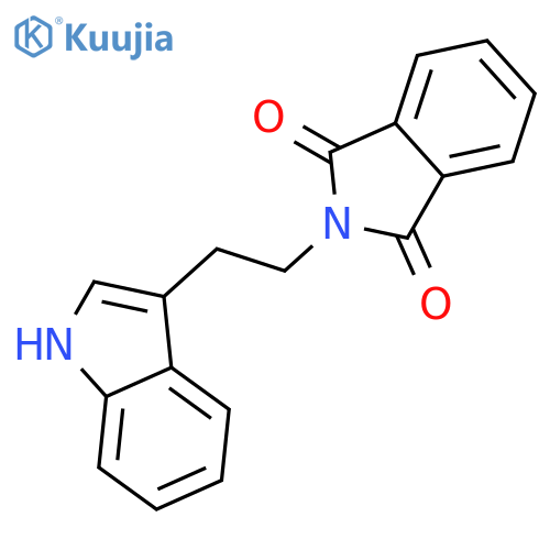 1H-Isoindole-1,3(2H)-dione,2-[2-(1H-indol-3-yl)ethyl]- structure