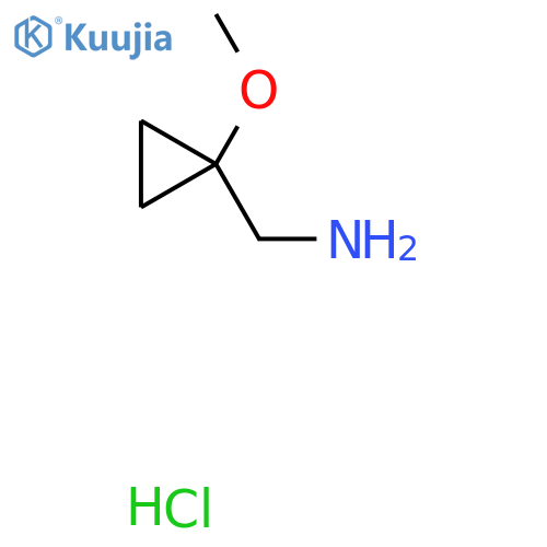 (1-Methoxycyclopropyl)methanamine hydrochloride structure