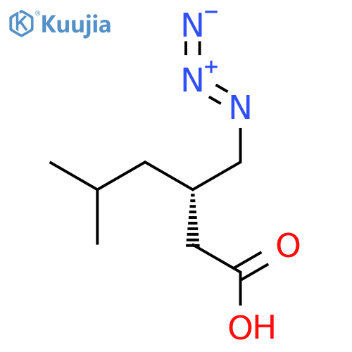 Hexanoic acid, 3-(azidomethyl)-5-methyl-, (S)- structure